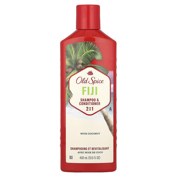Old Spice, 2 in 1 Shampoo & Conditioner, Fiji with Coconut, 13.5 fl oz (400 ml)