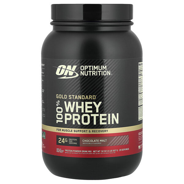 Optimum Nutrition, Gold Standard® 100% Whey Protein, Chocolate Malt, 2 lb (907 g)