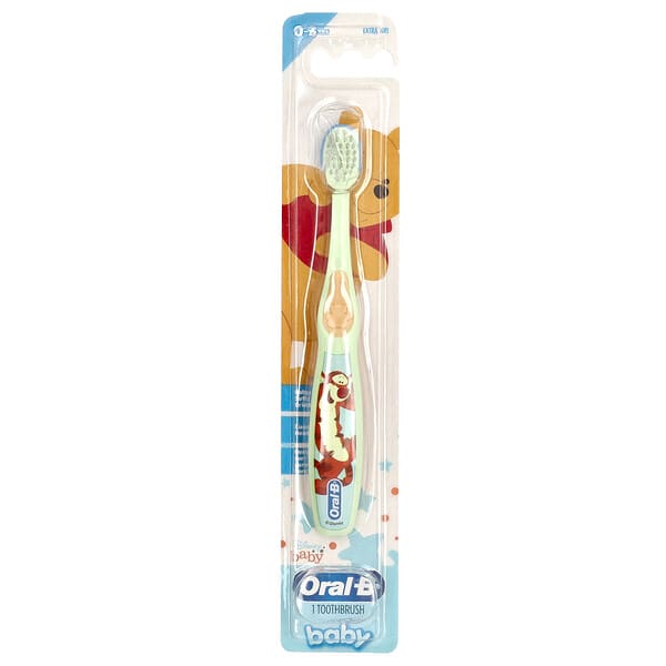 Oral-B, Toothbrush, Extra Soft, 0-3 Years, Disney Baby, 1 Toothbrush (Discontinued Item)