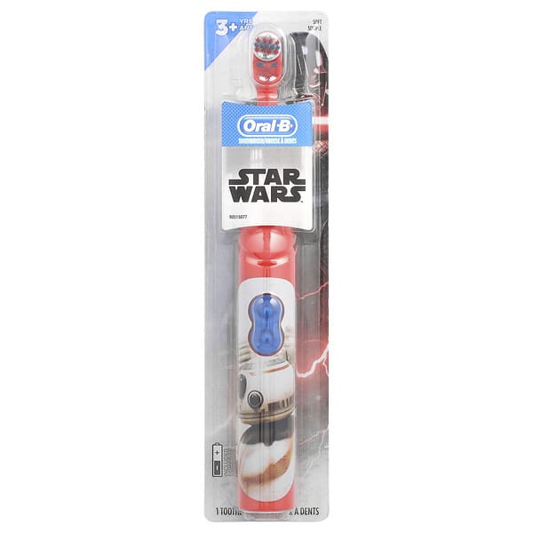 Oral-B, Хүүхдийн, Battery Power Toothbrush, Soft, 3+ Years, Star Wars, 1 Toothbrush
