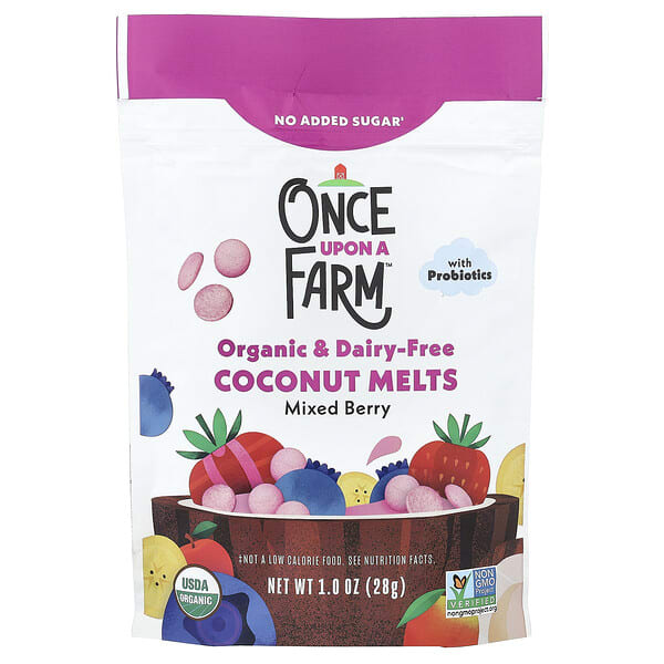 Once Upon A Farm, Organic Coconut Melts, Toddler, Mixed жимс, 1 oz (28 g)