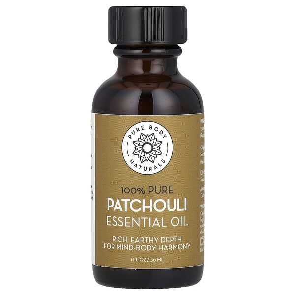 Pure Body Naturals, 100% цэвэр Essential Oil, Patchouli, 1 fl oz (30 ml) (Discontinued Item)