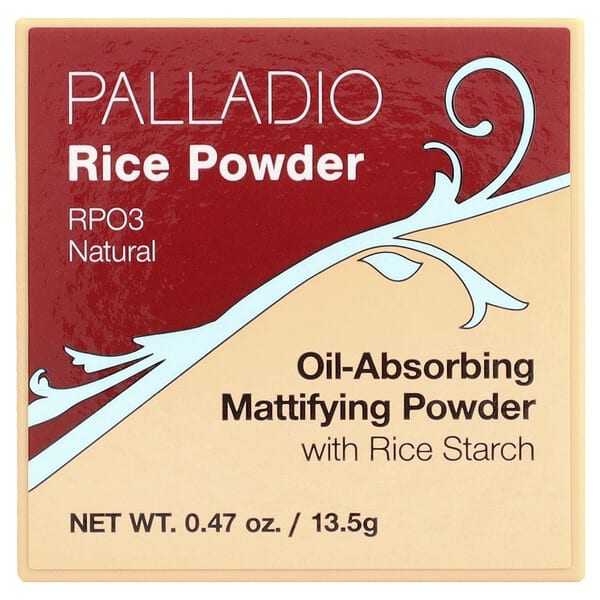 Palladio, Rice Powder, RPO3 Natural, 0.47 oz (13.5 g)