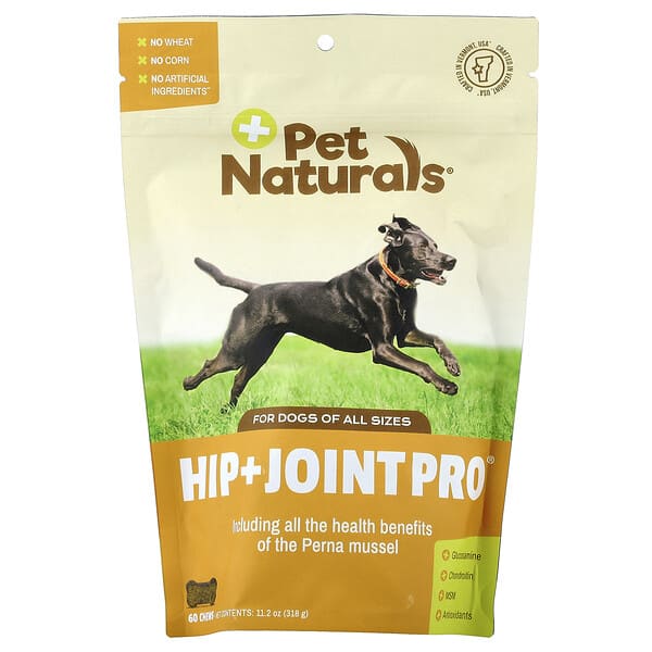 Pet Naturals, Hip + Joint Pro®, For Dogs, All Sizes, 60 Chews, 11.2 oz (318 g)
