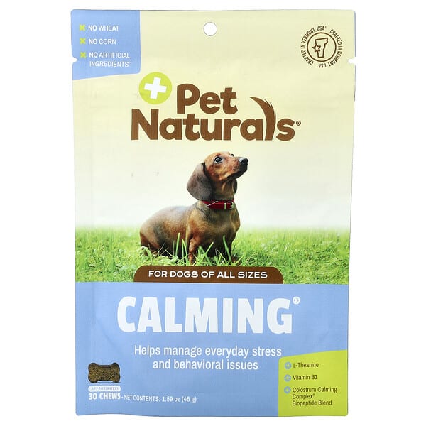 Pet Naturals, Calming®, For Dogs, All Sizes, 30 Chews, 1.59 oz (45 g)