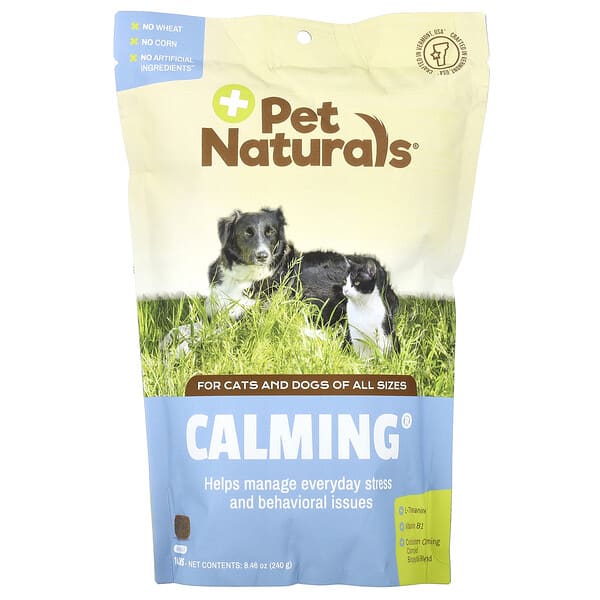 Pet Naturals, Calming®, For Dogs ба Cats, All Size, 160 Chews, 8.46 oz (240 g)