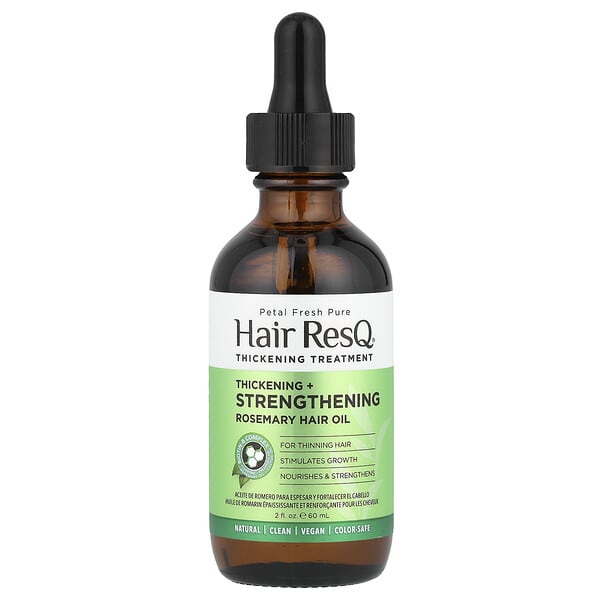 Petal Fresh, Hair ResQ®, Rosemary Hair Oil, Thickening + Strengthening, 2 fl oz (60 ml)