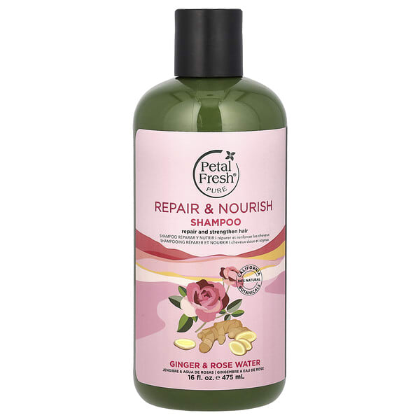 Petal Fresh, цэвэр, Repair & Nourish Shampoo, Ginger & Rose Water, 16 fl oz (475 ml) (Discontinued Item)