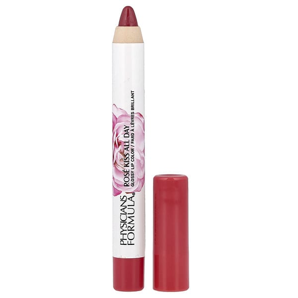 Physicians Formula, Rosé Kiss All Day, Glossy Lip Color, 1711506 Blushing Mauve, 0.15 oz (4.3 g) (Discontinued Item)