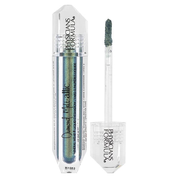 Physicians Formula, Mineral Wear, Diamond Melt-allic Liquid Eyeshadow, 1711946 Golden Emerald, 0.09 fl oz (2.8 ml) (Discontinued Item)