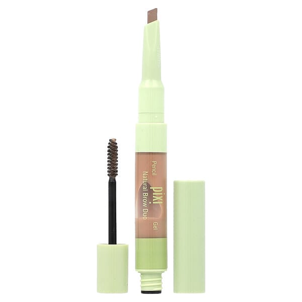 Pixi Beauty, 2-in-1 Natural Brow Duo, Brow Pencil & Gel, 0740 Natural Blonde, 1 Count (Discontinued Item)