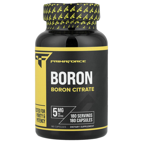 Primaforce, Boron, 5 мг, 180 капсул