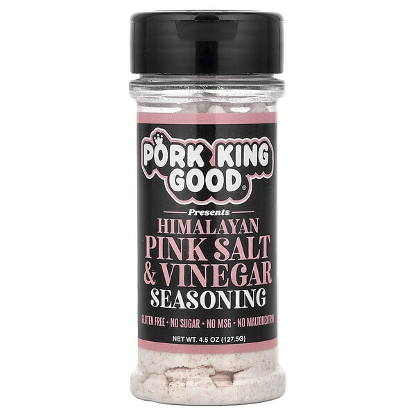 Pork King Good, Himalayan Pink Salt & Vinegar Seasoning, 4.5 oz (127.5 g)