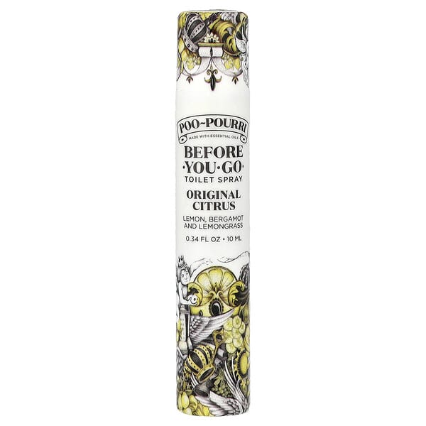 Poo-Pourri, Before-You-Go® Toilet Spray, Original Citrus, 0.34 fl oz (10 ml)