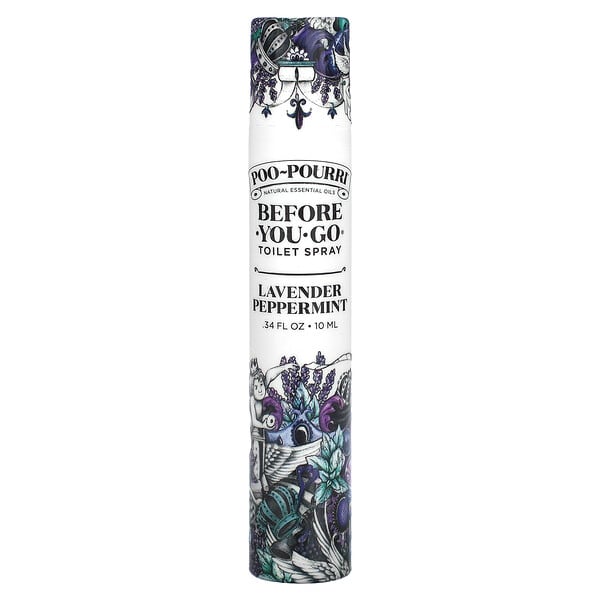 Poo-Pourri, Before-You-Go® Toilet Spray, Lavender, Peppermint and Citrus, 0.34 fl oz (10 ml)