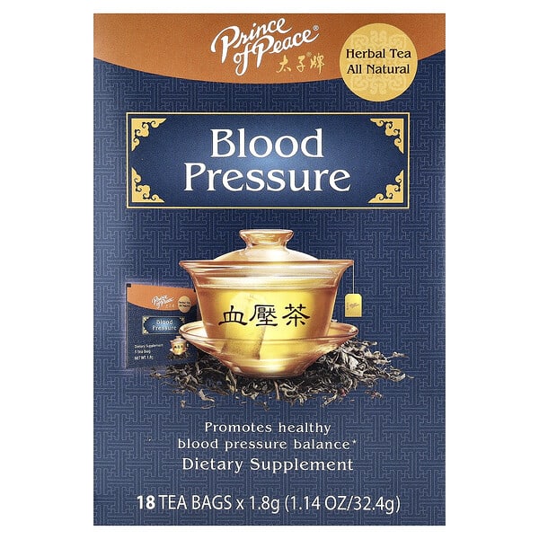 Prince of Peace, Herbal Tea, Blood Pressure, 18 Tea Bags, 1.14 oz (32.4 g)
