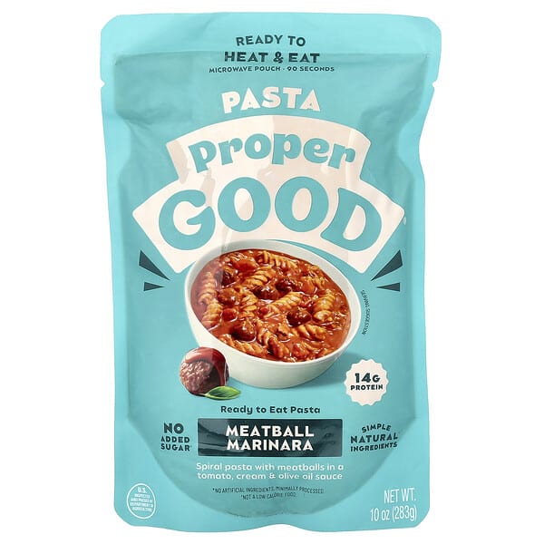 Proper Good, Ready To Heat & Eat, Meatball Marinara, 10 oz (283 g)
