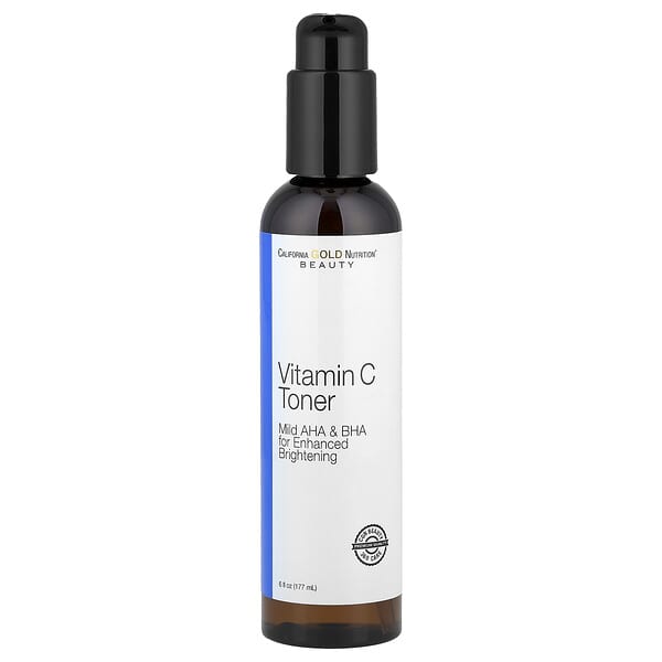 California Gold Nutrition, Витамин C Toner, Enhanced Brightening Toner, 6 fl oz (177 ml)