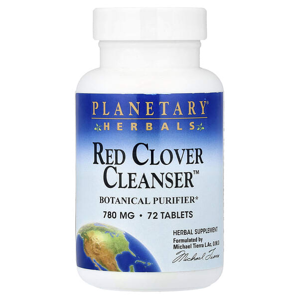 Planetary Herbals, Red Clover Cleanser™, 72 шахмал