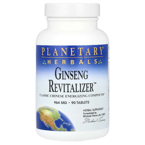 Planetary Herbals, Ginseng Revitalizer™, 90 шахмал