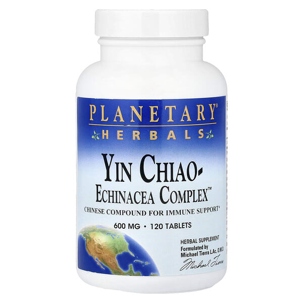 Planetary Herbals, Yin Chiao-Echinacea Complex™, 120 шахмал