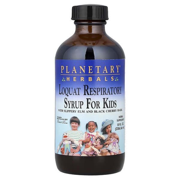 Planetary Herbals, Loquat Respiratory Syrup for Kids, 8 fl oz (236.56 ml)