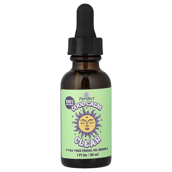 Purifect, Cool Calm Clear, Tea Tree Facial Oil Serum, 1 fl oz (30 ml)