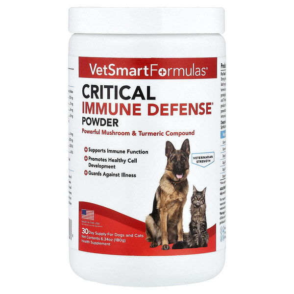 VetSmart Formulas, Critical Immune Defense® Powder, For Dogs ба Cats, 6.34 oz (180 g)