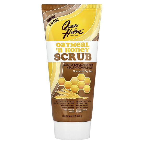 Queen Helene, Oatmeal 'n Honey Scrub, Normal to Dry Skin, 6 oz (170 g)
