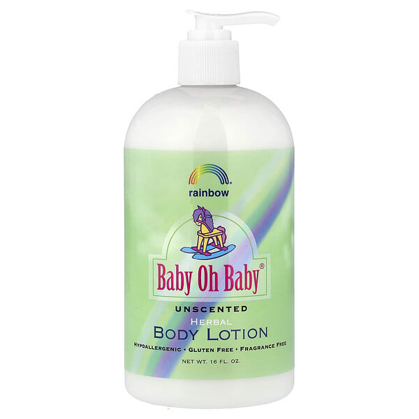 Rainbow Research, Baby Oh Baby®, Herbal Body Lotion, үнэргүй, 16 унц