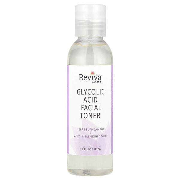 Reviva Labs, Glycolic Acid Facial Toner, 4 fl oz (118 ml)