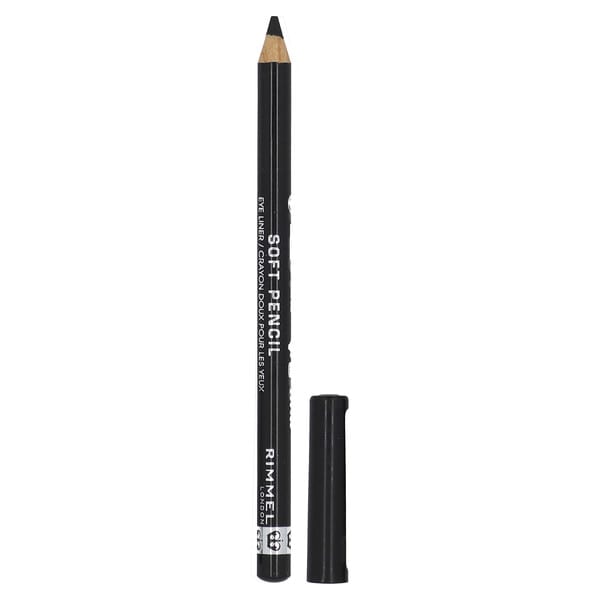 Rimmel London, Soft Pencil Eyeliner, 061 Jet Black, 0.04 oz (1.2 g) (Discontinued Item)
