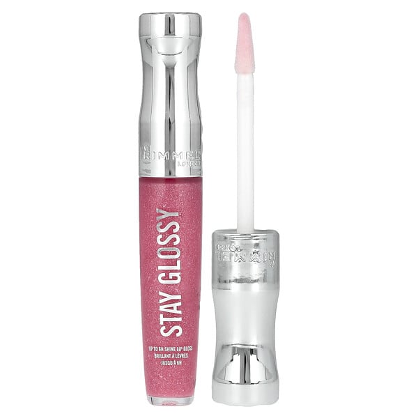 Rimmel London, Stay Glossy Lip Gloss, 140 Flower Power, 0.18 fl oz (5.5 ml) (Discontinued Item)