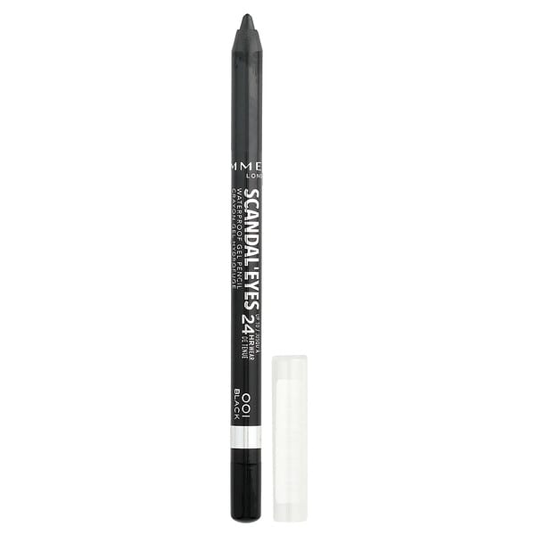Rimmel London, Scandal'Eyes, Waterproof Gel Pencil, 001 Black, 0.04 oz (1.3 g)
