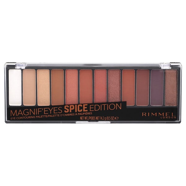 Rimmel London, Magnif'Eyes, Eye Contouring Palette, 005 Spice Edition, 0.5 oz (14.2 g)