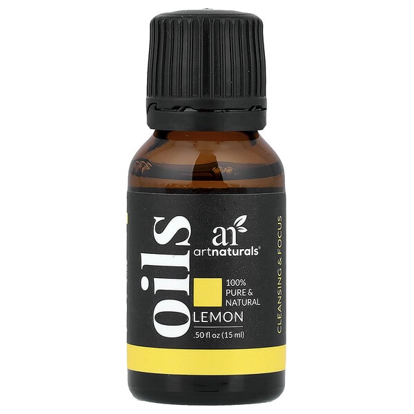artnaturals, Pure & Natural Essential Oil, Lemon, 0.50 fl oz (15 ml)