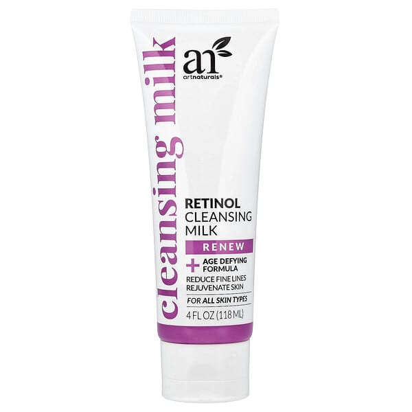 artnaturals, Retinol Cleansing Milk, For All Skin Types, 4 fl oz (118 ml)