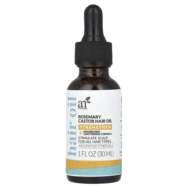 artnaturals, Hair Oil, Rosemary Castor, 1 fl oz (30 ml)