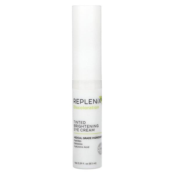 Replenix, Discoloration, Tinted Brightening Eye Cream, Fragrance Free, 0.29 fl oz (8.5 ml)