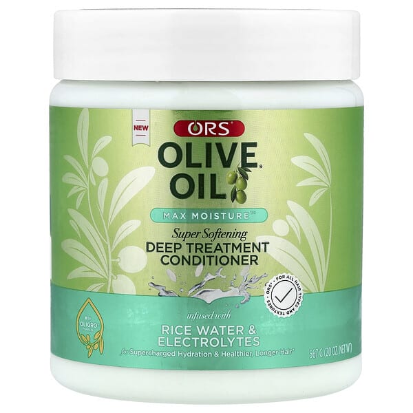 ORS, Olive Oil®, Max Moisture™, Super Softening Deep Treatment Conditioner, For All Hair Types and Textures, 20 oz  (567 g)