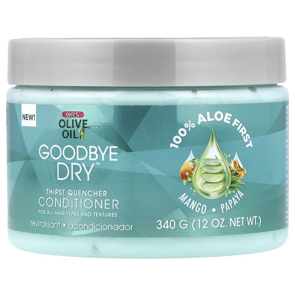 ORS, Olive Oil®, Goodbye Dry™, Thirst Quencher Conditioner, For All Hair Types and Textures, 12 oz (340 g)