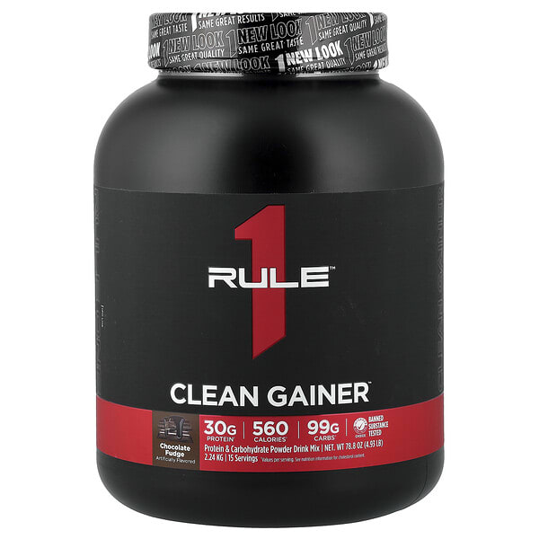 Rule One Proteins, Clean Gainer™, Chocolate Fudge, 4.93 lb (2.24 kg)