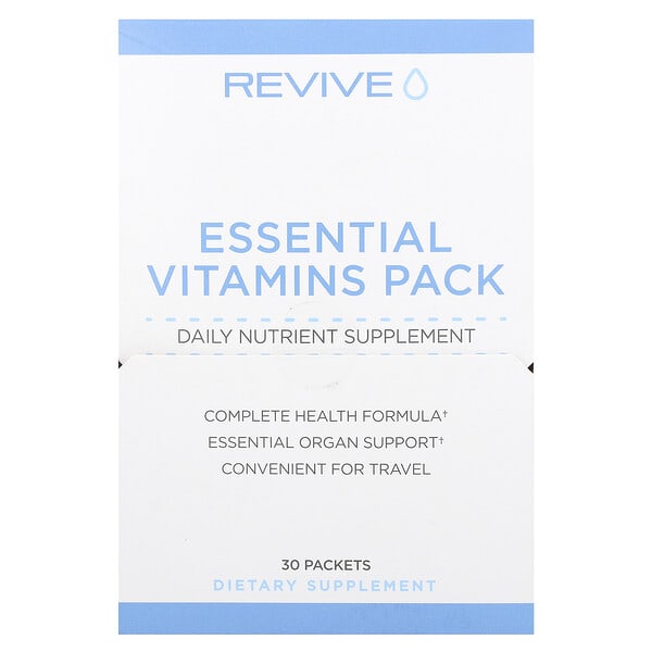Revive, Essential Vitamins Pack, 30 Packets
