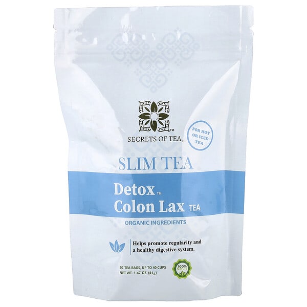 Secrets of Tea, Slim Tea, Detox™ Colon Lax Tea, 20 Tea Bags, 1.47 oz (41 g)