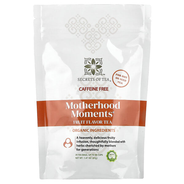 Secrets of Tea, Motherhood Moments®, жимс, Caffeine Free, 20 Tea Bags, 1.47 oz (41 g)
