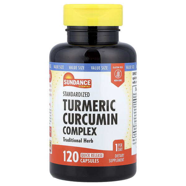 Sundance Vitamins, Standardized Turmeric Curcumin Complex, 120 Quick Release капсул