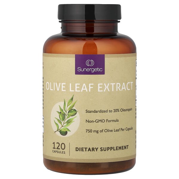 Sunergetic, Olive навч Extract, 750 мг, 120 капсул