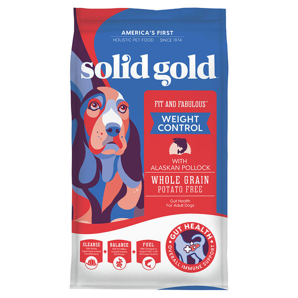 Solid Gold, Fit and Fabulous™, For Adult Dogs, With Alaskan Pollock, 4 lbs (1.81 kg) (Discontinued Item)