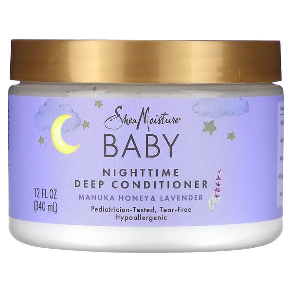 SheaMoisture, Нярайн, Nighttime Deep Conditioner, Manuka Honey & Lavender, 12 fl oz (340 ml)