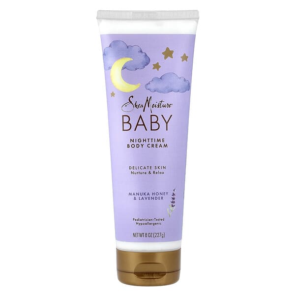 SheaMoisture, Нярайн, Nighttime Body Cream, Manuka Honey & Lavender, 8 oz (227 g)